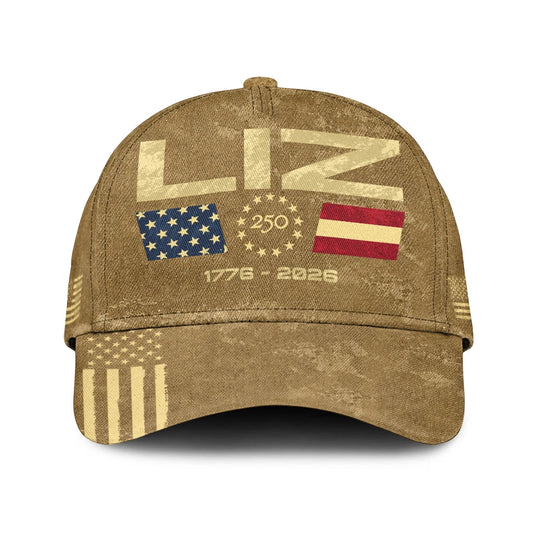 LIZ 13K1-C14PF 250th Anniversary Patriotic Baseball Cap 1776–2026