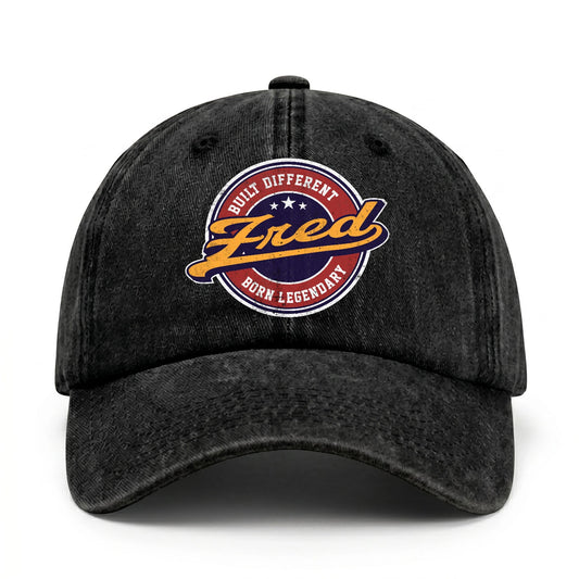 Built Different Born Legendary Logo Washed Cap FRED 13K1 C65PF