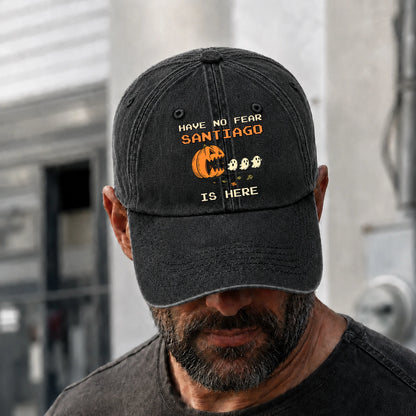 Have No Fear Your Name Is Here Halloween Washed Cap SANTIAGO 13K1 C108PF