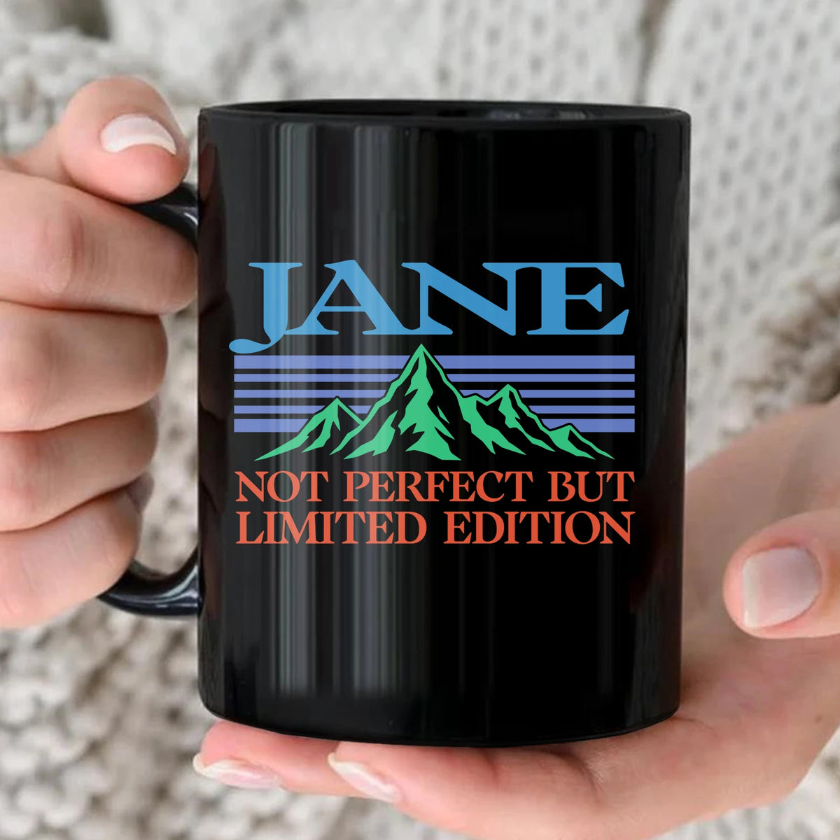 Not Perfect But Limited Eidition Retro Mountain Mug JANE 13K1 MG29