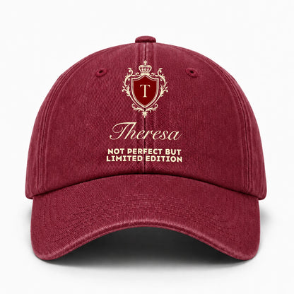 Not Perfect But Limited Edition Burgundy Washed Cap THERESA 13K1 C161PF
