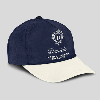 The Man The Myth The Legend Navy And Beige Cap DANIELA 13K1 C145PF