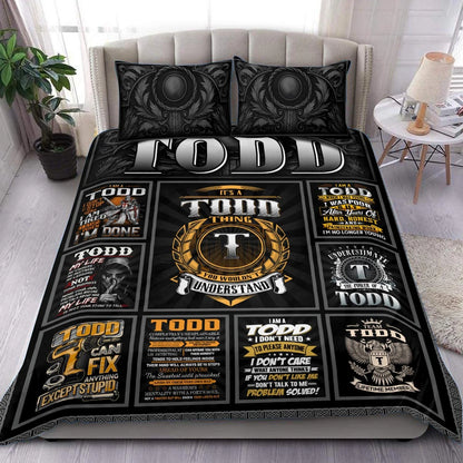 TODD Limited Edition Personalized Bedding Set 13K1-BS2