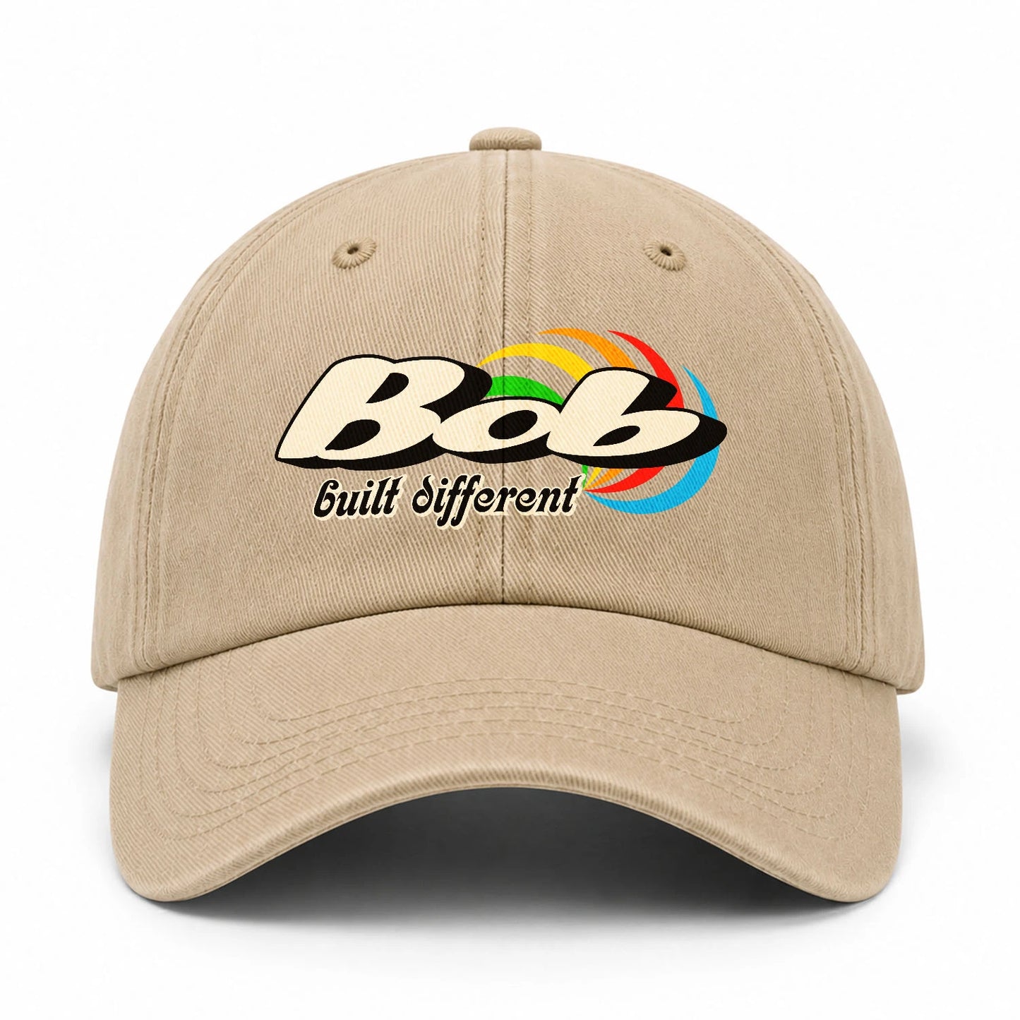 Your Name Built Different Retro Washed Cap BOB 13K1 C55PF