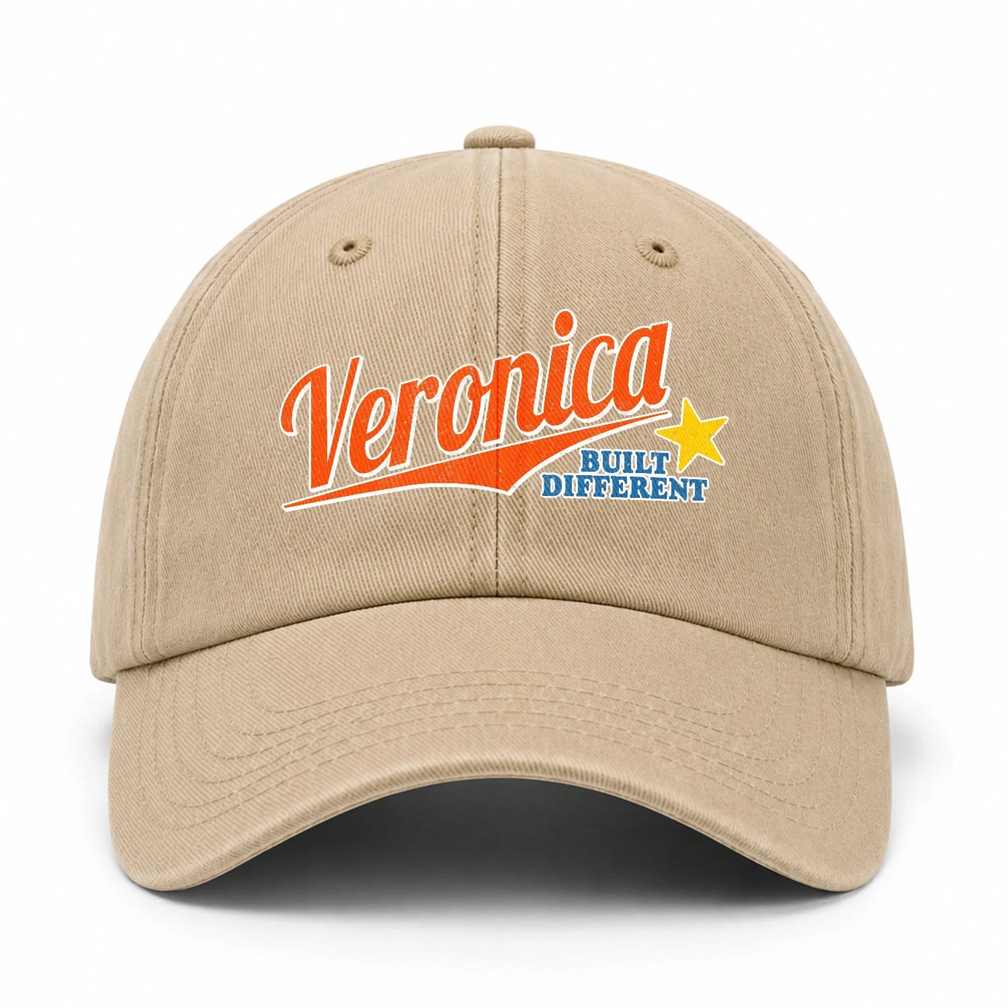 Your Name Built Different Logo Washed Cap VERONICA 13K1 C56PF