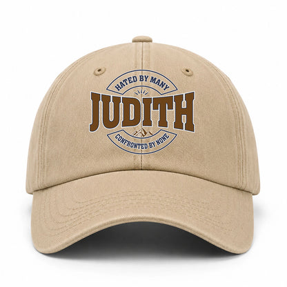 Hated By Many Confronted By None Washed Cap JUDITH 13K1 C36PF