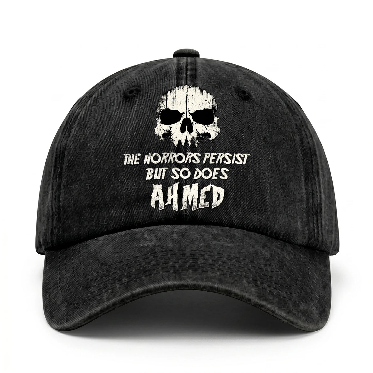 The Horrors Persist But So Does Your Name Cool Skull Washed Cap AHMED 13K1 C134PF