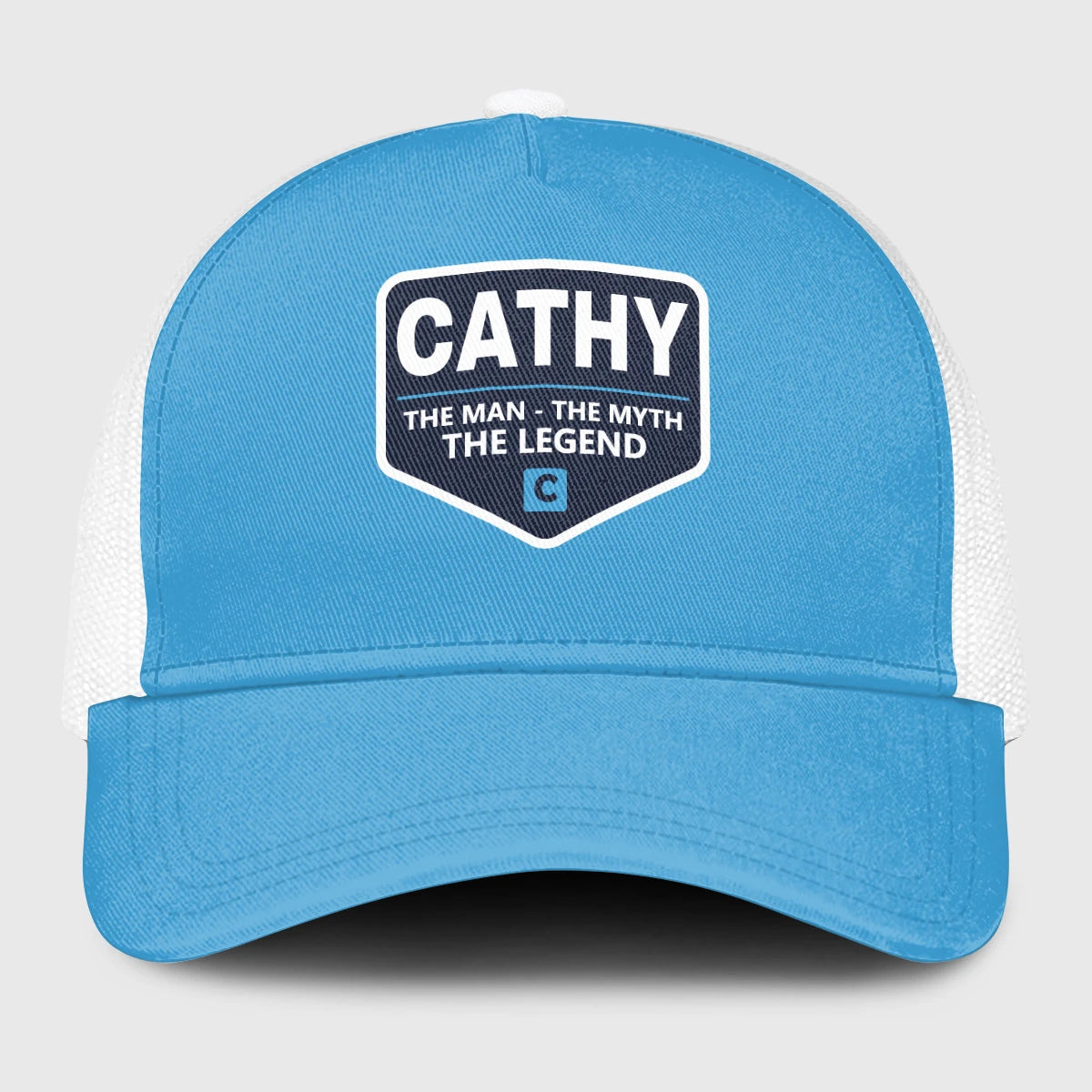 The Man The Myth The Legend Light Blue Mesh Cap CATHY 13K1 C190PF