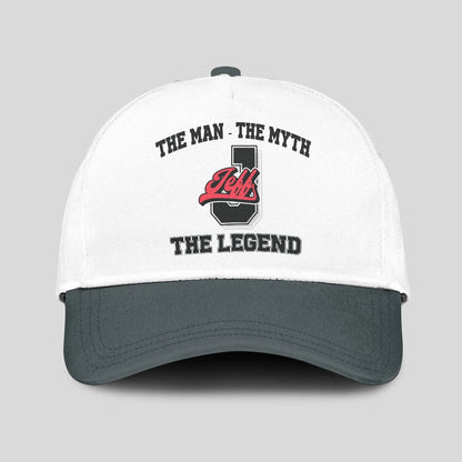 The Man The Myth The Legend Custom Initial Letter And Name Cap JEFF 13K1 C38PF