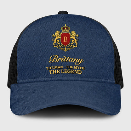 The Man The Myth The Legend Royal Blue Mesh Cap BRITTANY 13K1 C187PF