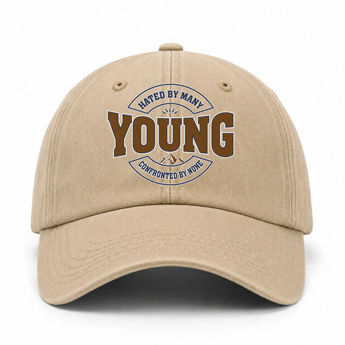 Hated By Many Confronted By None Washed Cap YOUNG 13K1 C36PF