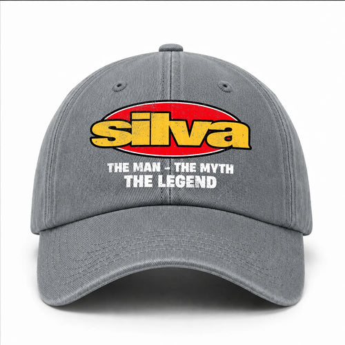 The Man The Myth The Legend Vintage Logo Washed Cap SILVA 13K1 C162PF