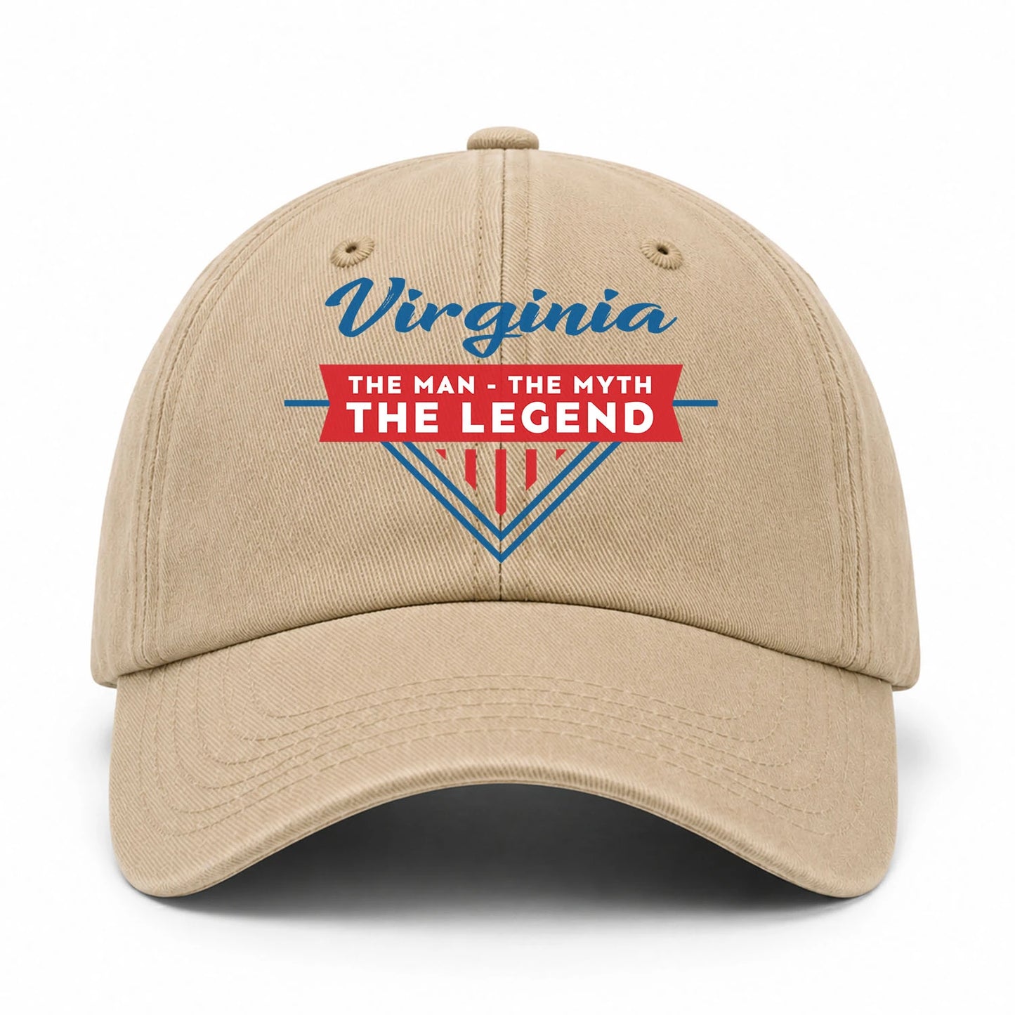 The Man The Myth The Legend Logo Washed Cap VIRGINIA 13K1 C37PF