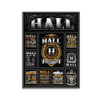 HALL Personalized Sponge Floor Mat – Custom Printed Home Decor 13K1-AR2
