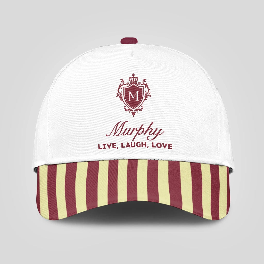 Live Laugh Love Burgundy And Yellow Cap MURPHY 13K1 C120PF