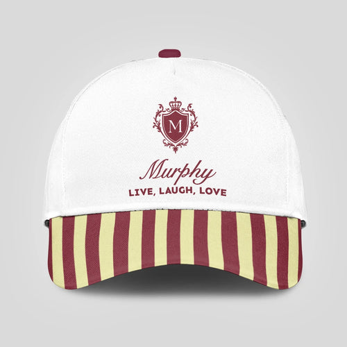 Live Laugh Love Burgundy And Yellow Cap MURPHY 13K1 C120PF