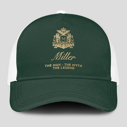 The Man The Myth The Legend Sage Green Mesh Cap MILLER 13K1 C192PF