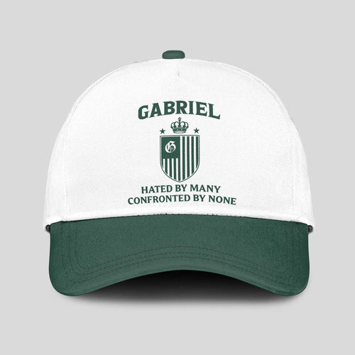 Hated By Many Confronted By None Luxury Logo Cap GABRIEL 13K1 C41PF