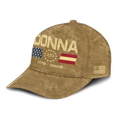 DONNA 13K1-C14PF 250th Anniversary Patriotic Baseball Cap 1776–2026
