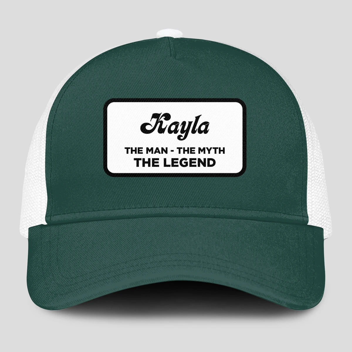 The Man The Myth The Legend Green And White Mesh Cap KAYLA 13K1 C198PF