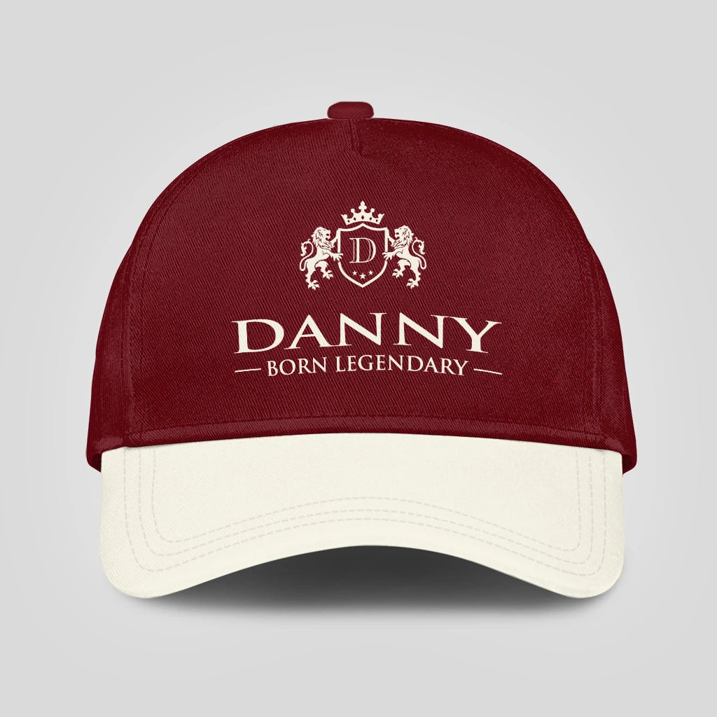 Born Legendary Burgundy And Beige Cap DANNY 13K1 C181PF