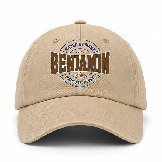 Hated By Many Confronted By None Washed Cap BENJAMIN 13K1 C36PF