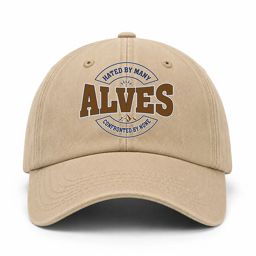Hated By Many Confronted By None Washed Cap ALVES 13K1 C36PF