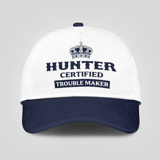 Certified Your Name Trouble Maker Washed Cap HUNTER 13K1 C148PF