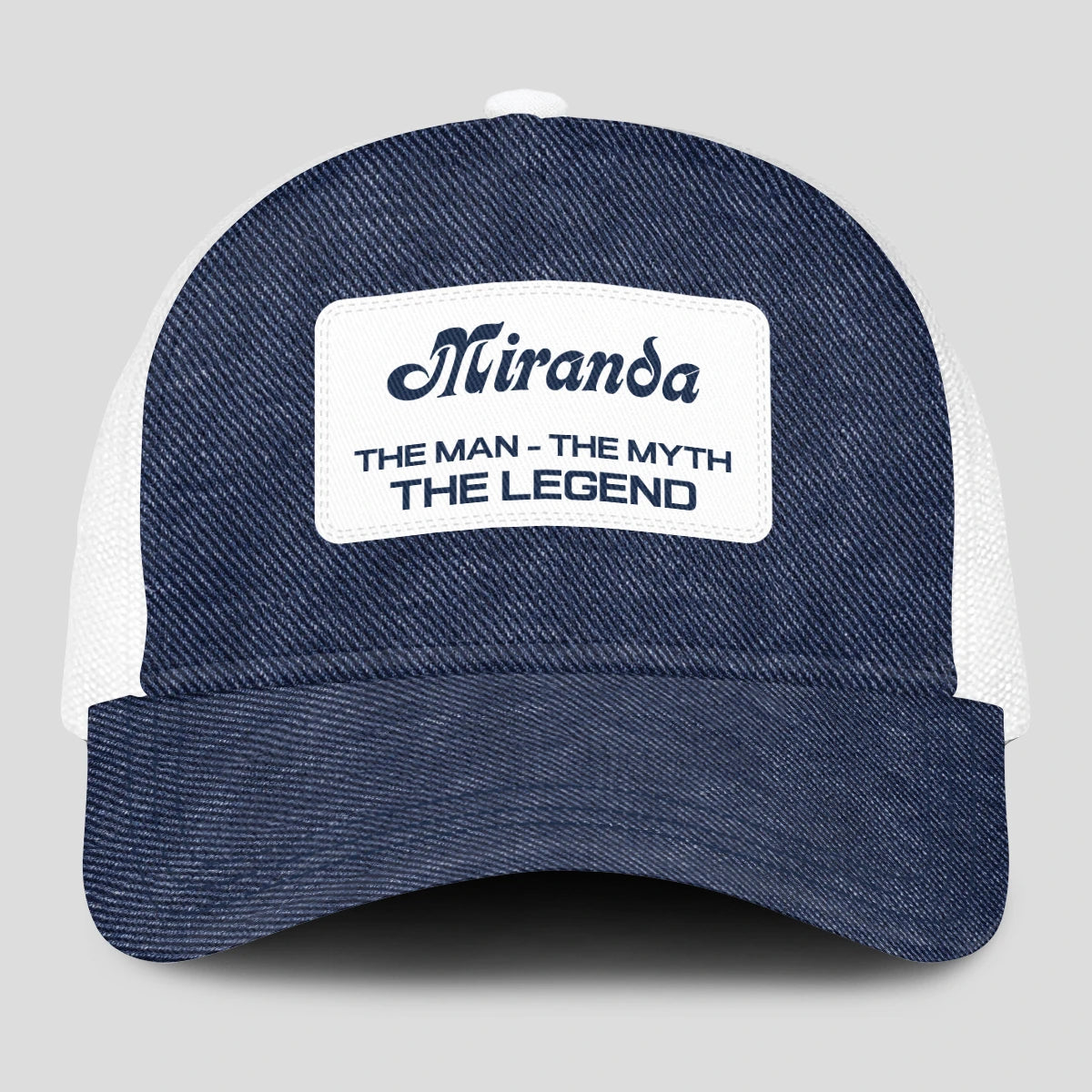 The Man The Myth The Legend Blue Denim Mesh Cap MIRANDA 13K1 C194PF