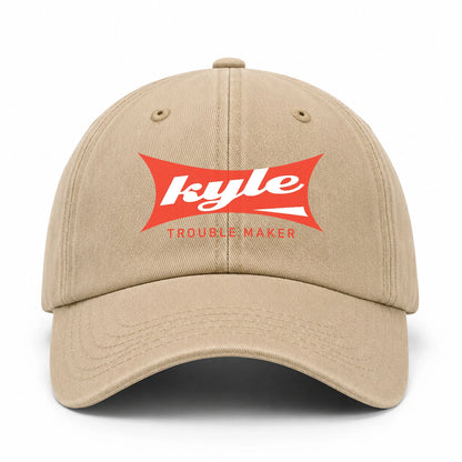 Trouble Maker Red Logo Washed Cap KYLE 13K1 C78PF