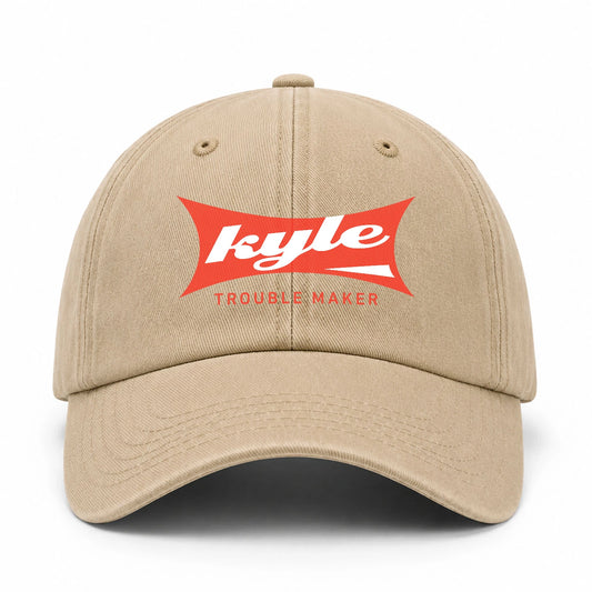 Trouble Maker Red Logo Washed Cap KYLE 13K1 C78PF