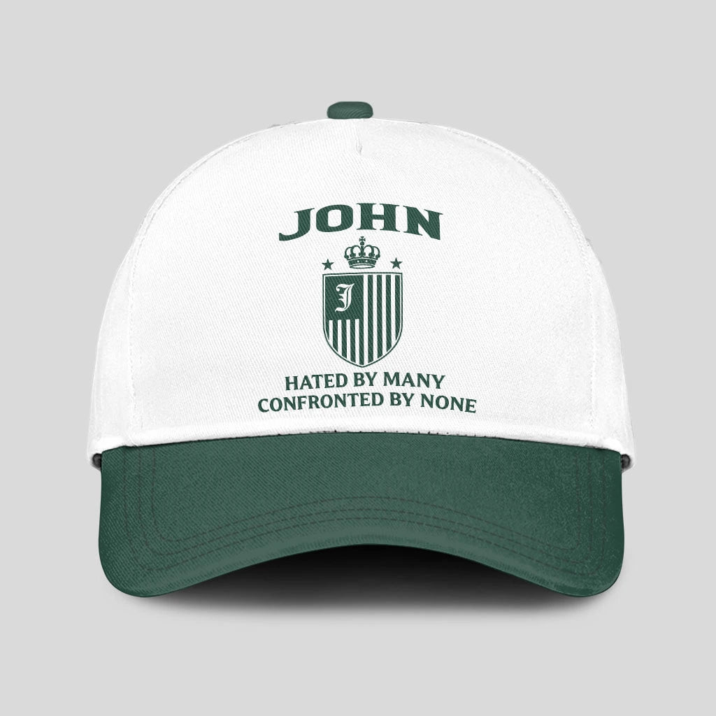 Hated By Many Confronted By None Luxury Logo Cap JOHN 13K1 C41PF