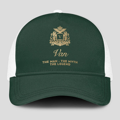 The Man The Myth The Legend Sage Green Mesh Cap VAN 13K1 C192PF