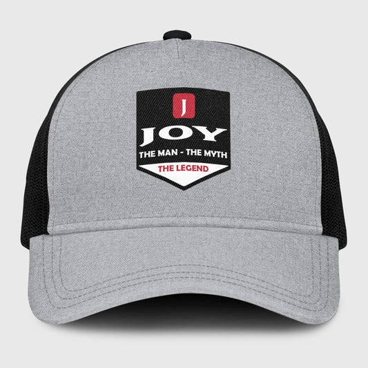 The Man The Myth The Legend Gray Mesh Cap JOY 13K1 C189PF