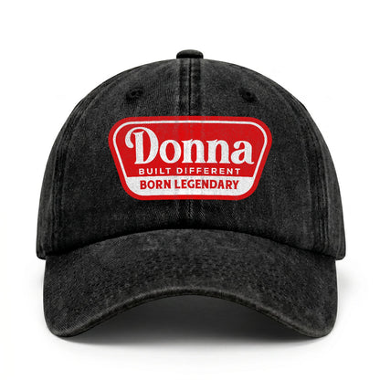 Built Different Born Legendary Red Logo Washed Cap DONNA 13K1 C63PF