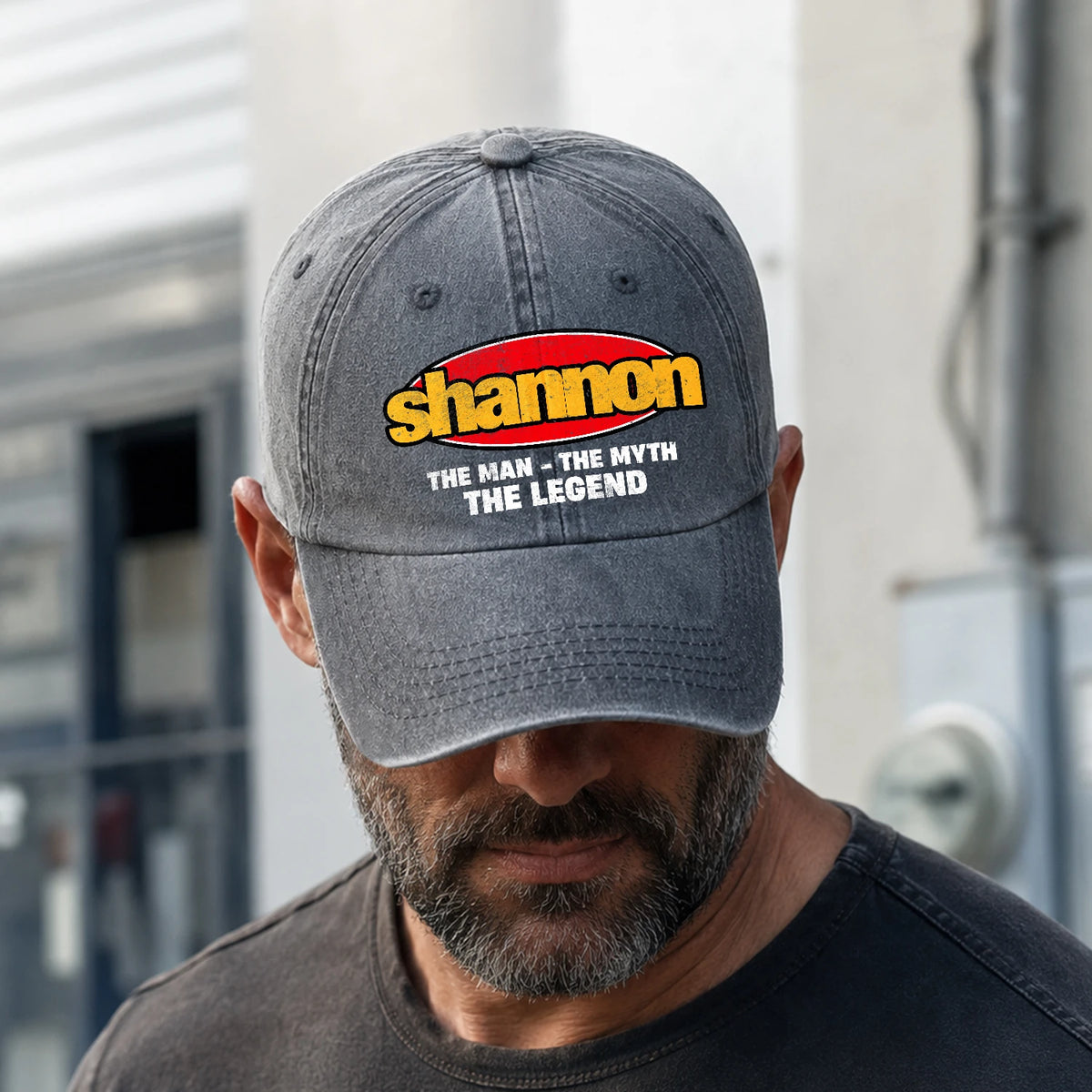 The Man The Myth The Legend Vintage Logo Washed Cap SHANNON 13K1 C162PF