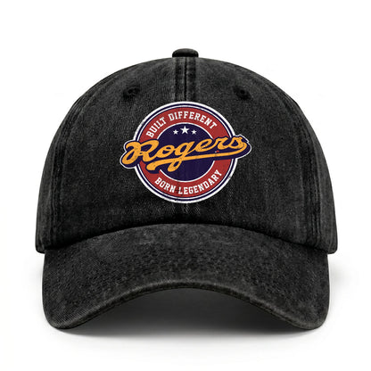 Built Different Born Legendary Logo Washed Cap ROGERS 13K1 C65PF