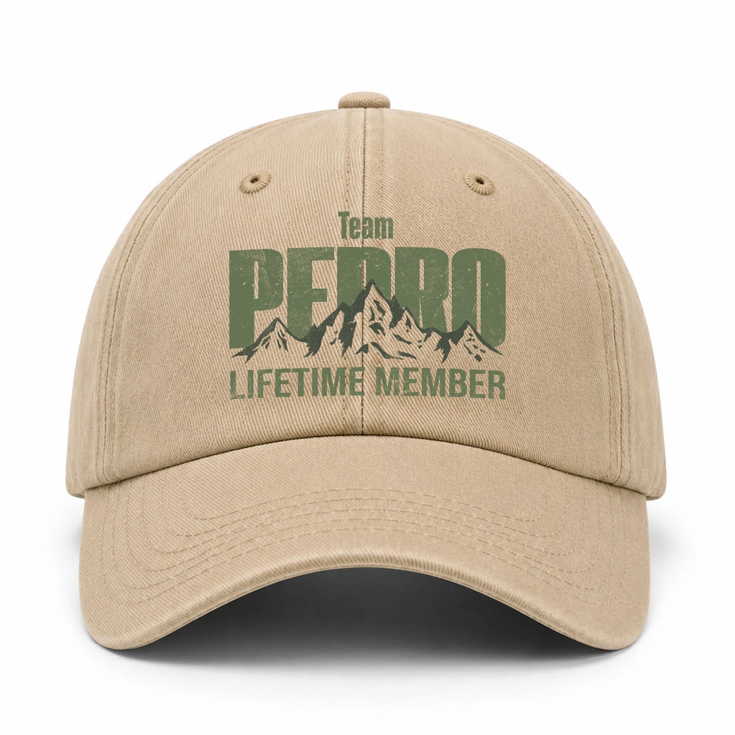 Team Your Name Lifetime Member Mountain Cap PEDRO 13K1 C58PF