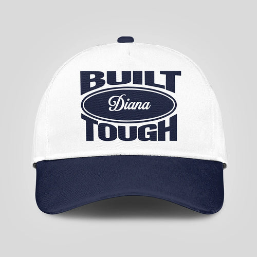 Built Your Name Tough Slogan Blue And White Cap DIANA 13K1 C95PF