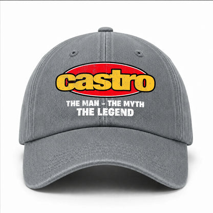 The Man The Myth The Legend Vintage Logo Washed Cap CASTRO 13K1 C162PF
