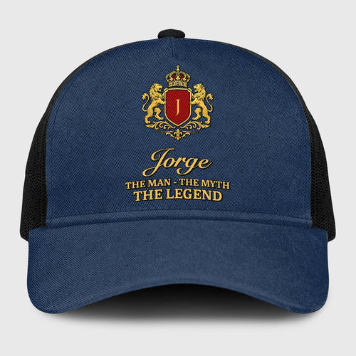 The Man The Myth The Legend Royal Blue Mesh Cap JORGE 13K1 C187PF