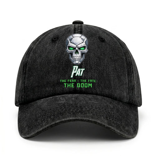 The Fear The Fate The Doom Skull Washed Cap PAT 13K1 C99PF