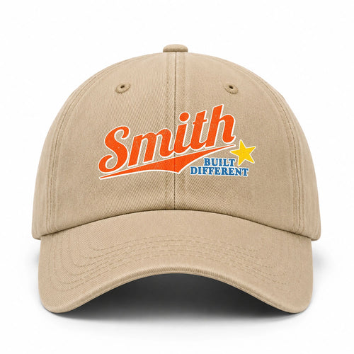 Your Name Built Different Logo Washed Cap SMITH 13K1 C56PF