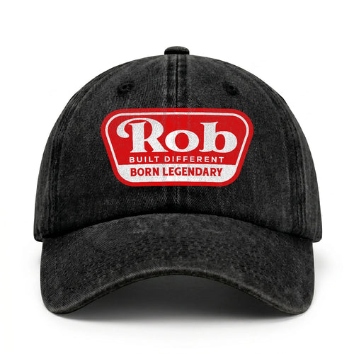 Built Different Born Legendary Red Logo Washed Cap ROB 13K1 C63PF