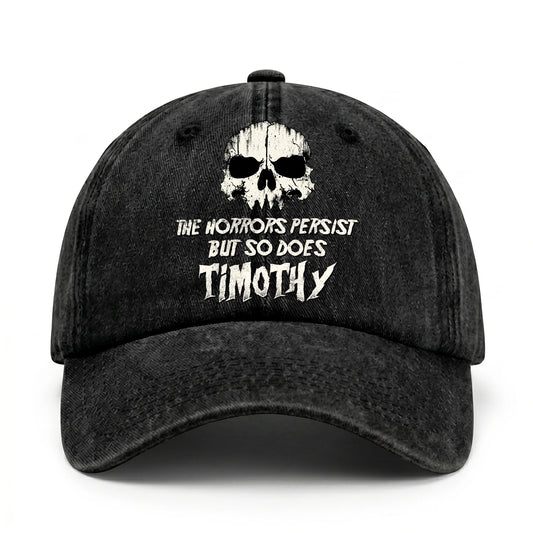The Horrors Persist But So Does Your Name Cool Skull Washed Cap TIMOTHY 13K1 C134PF