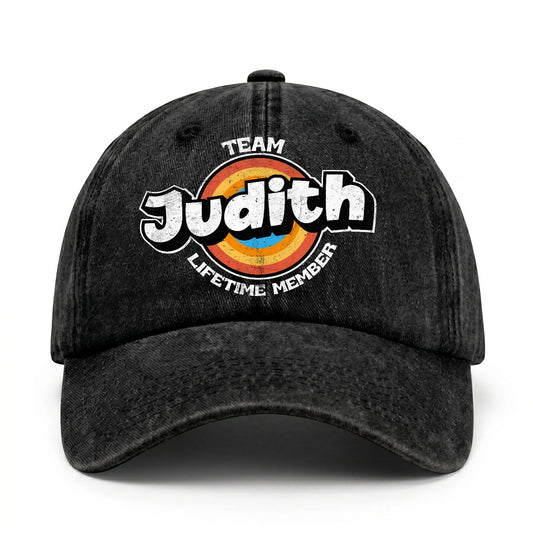 Team Your Name Lifetime Member Logo Cap JUDITH 13K1 C66PF
