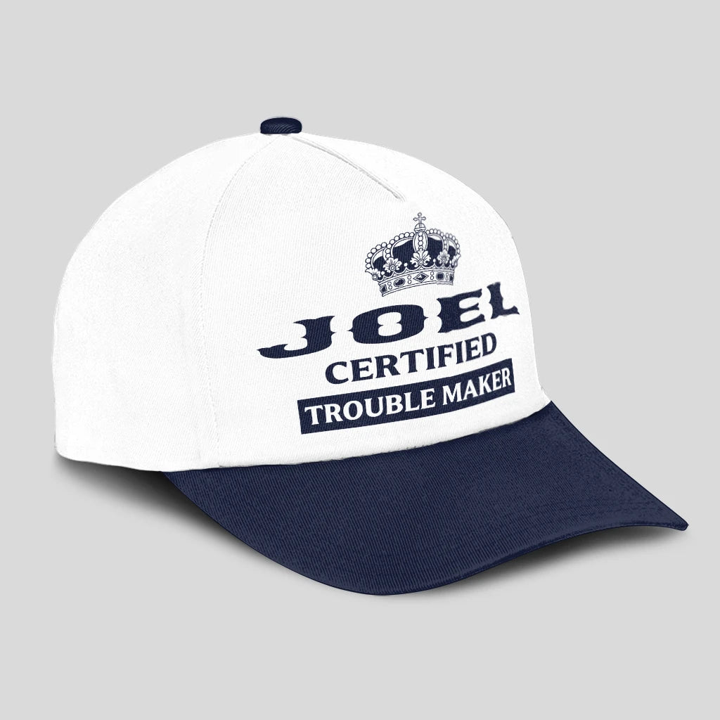 Certified Your Name Trouble Maker Washed Cap JOEL 13K1 C148PF