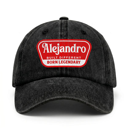 Built Different Born Legendary Red Logo Washed Cap ALEJANDRO 13K1 C63PF