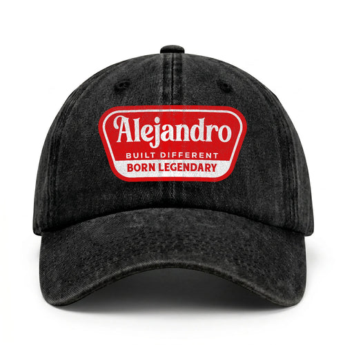 Built Different Born Legendary Red Logo Washed Cap ALEJANDRO 13K1 C63PF