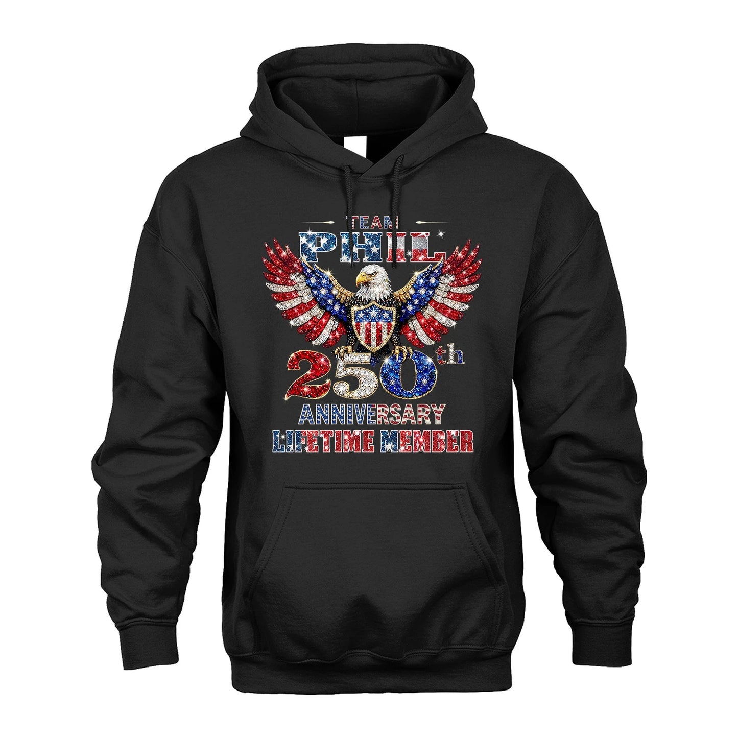 PHIL 13K1-523 Personalized "Team...Lifetime Member" America 250 Design